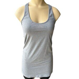 Lululemon Women's Small Racerback Tank‎ Top Gray Workout Gym Summer Walking